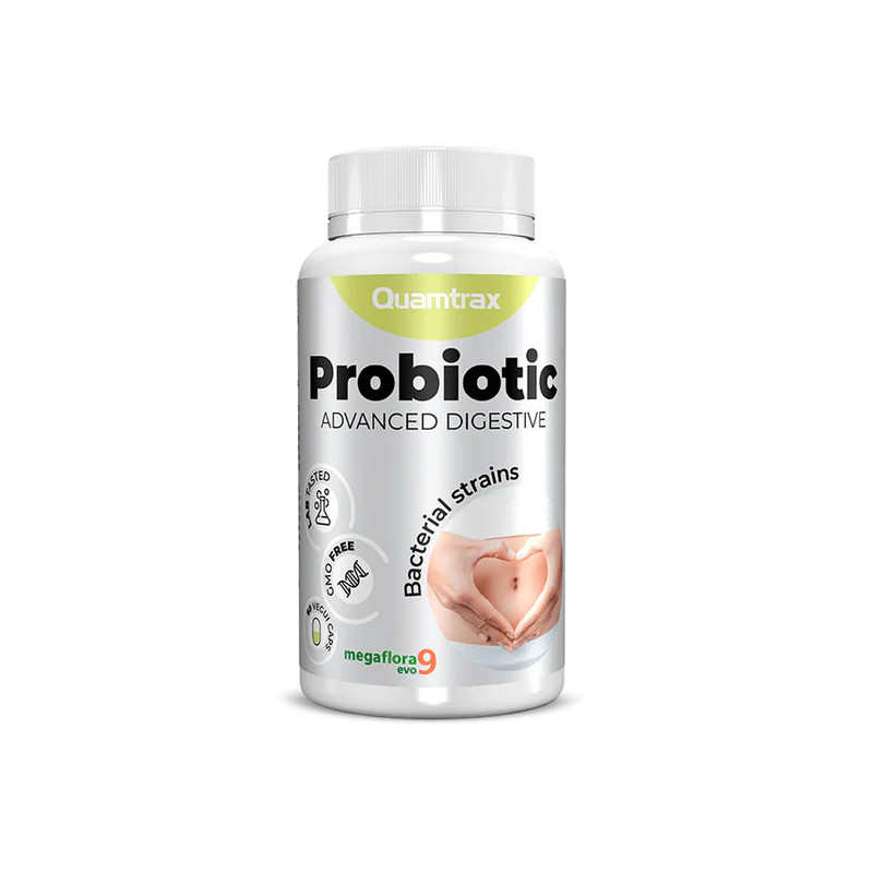 Probiotic Quamtrax | Cápsulas veganas para salud intestinal