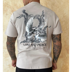 Camiseta Oversize LOVE AND PEACE | Streetwear con Mensaje